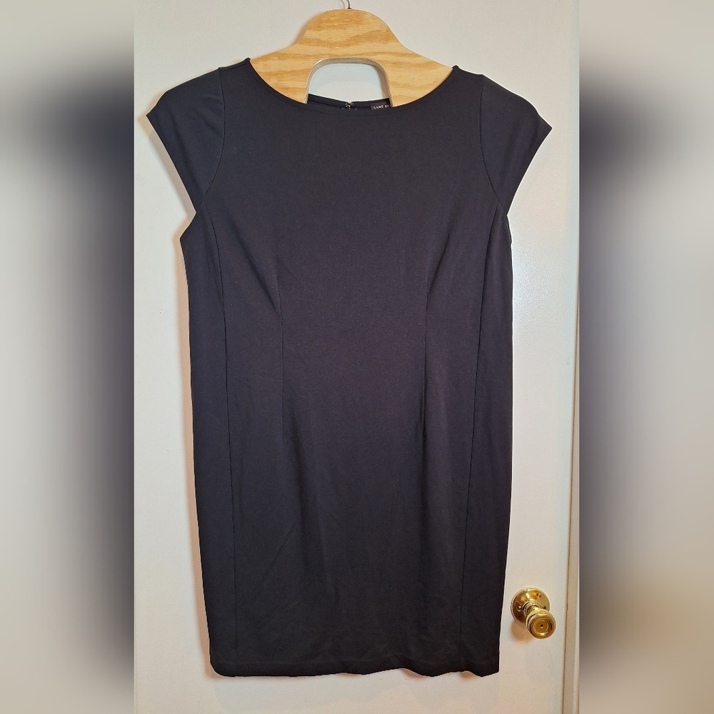 Lane Bryant 20P Stretchy Soft Black Women’s Sleeveless Dress, Bottom Slit